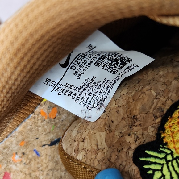 Nike Air Force 1 '07 PRM Cork Flux Happy Pineapple Sneakers (M size 10) - Picture 14 of 14